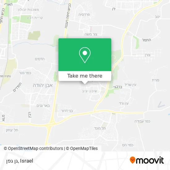 Карта גן גפן