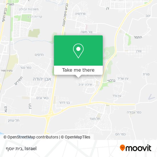 בית יוסף map