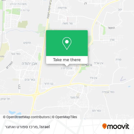 מרכז ספורט ואתגר map