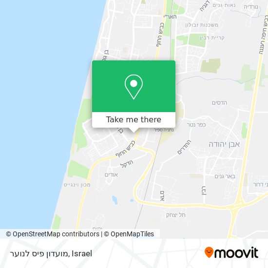 מועדון פיס לנוער map