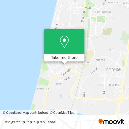 Карта המקור קריוקי בר רעננה