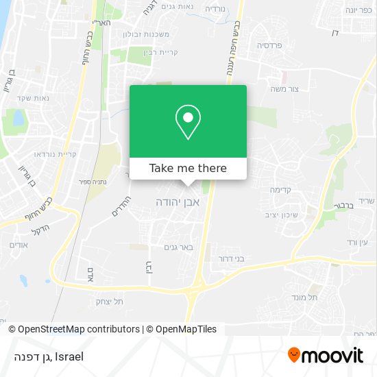 גן דפנה map