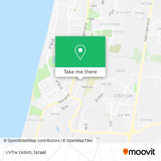 חומוס אליהו map
