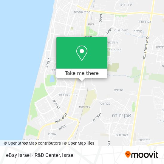 Карта eBay Israel - R&D Center