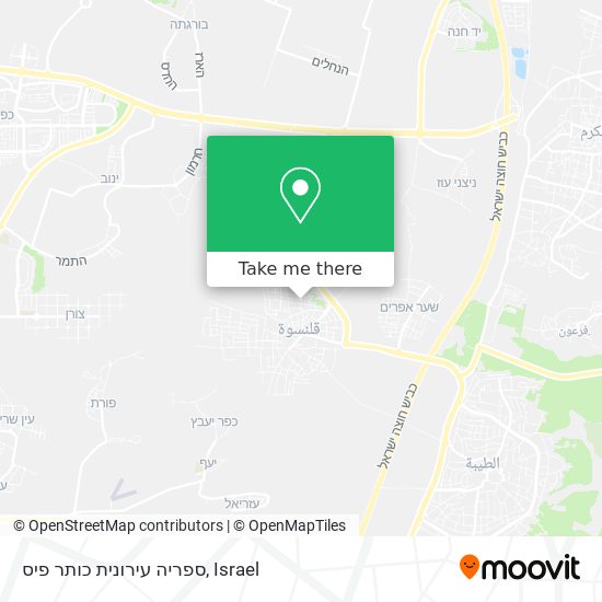 ספריה עירונית כותר פיס map