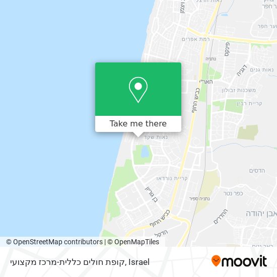 קופת חולים כללית-מרכז מקצועי map