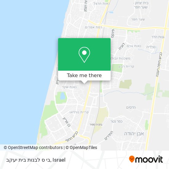 בי ס לבנות בית יעקב map