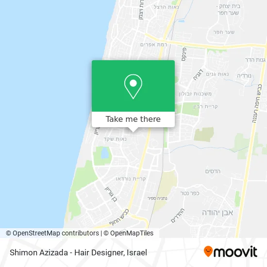 Shimon Azizada - Hair Designer map