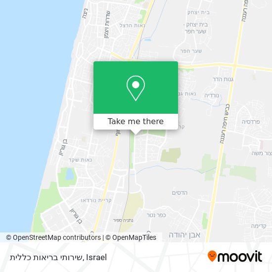 שירותי בריאות כללית map