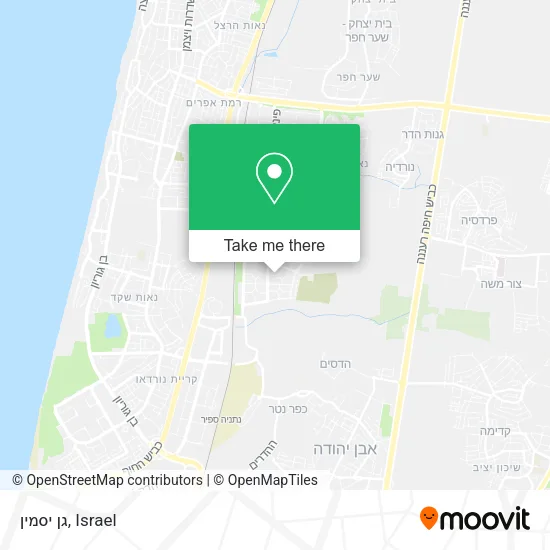 Карта גן יסמין