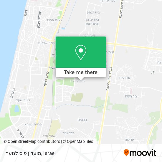 מועדון פיס לנוער map