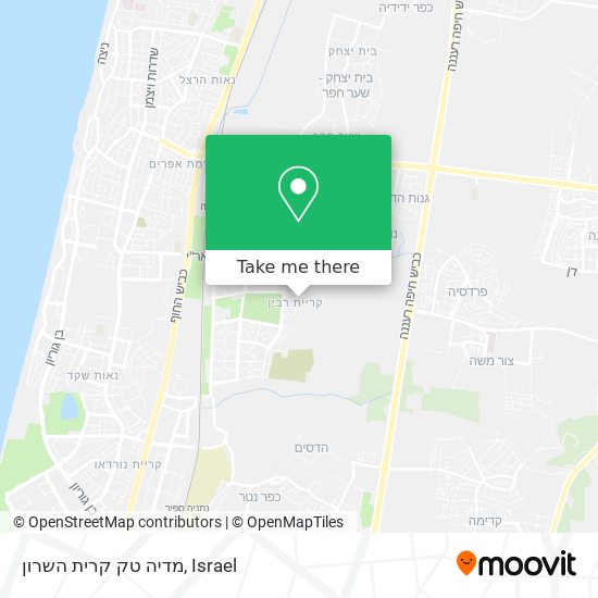 מדיה טק קרית השרון map