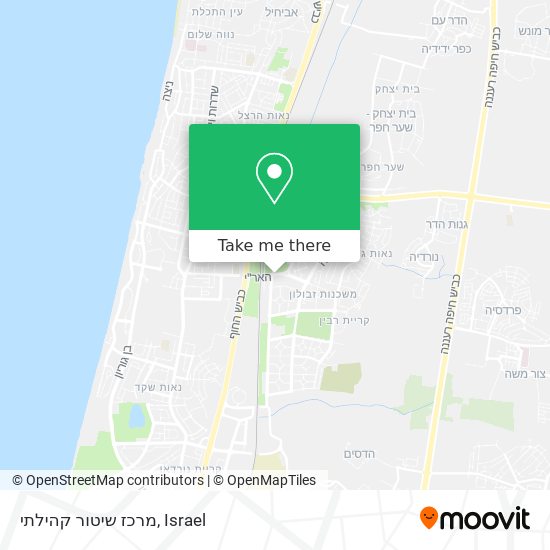 מרכז שיטור קהילתי map