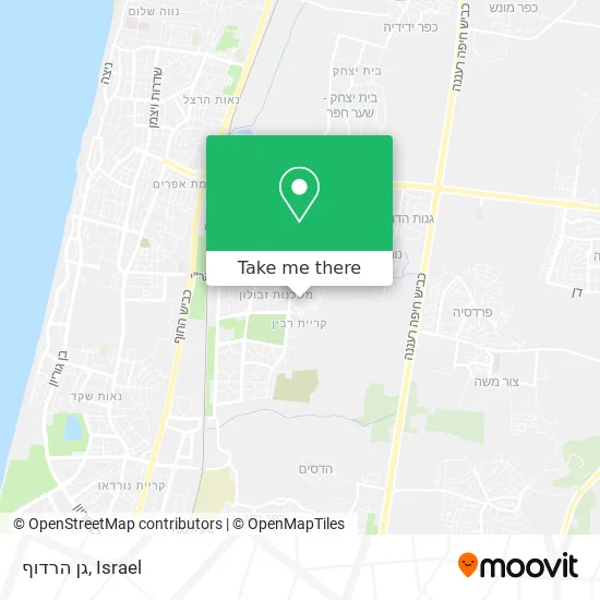 Карта גן הרדוף