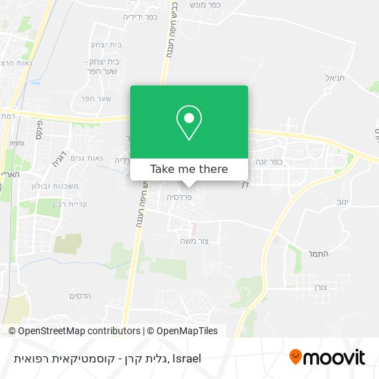 גלית קרן - קוסמטיקאית רפואית map