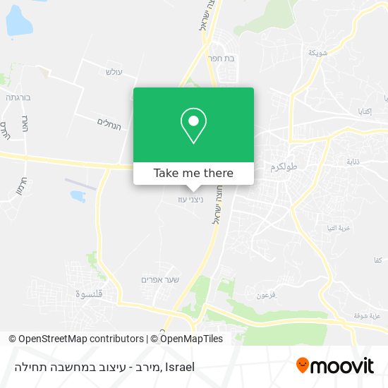 מירב - עיצוב במחשבה תחילה map