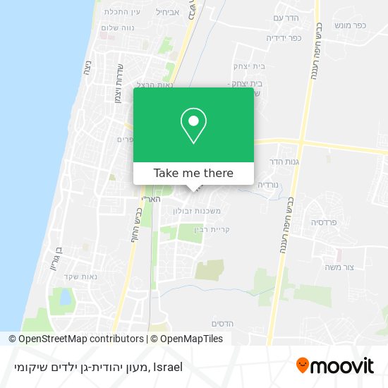 מעון יהודית-גן ילדים שיקומי map