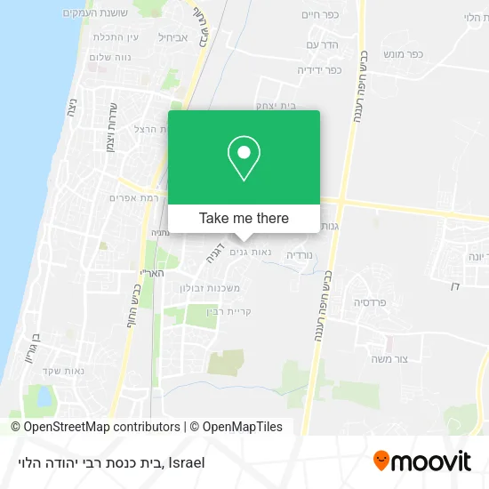 Карта בית כנסת רבי יהודה הלוי