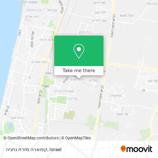 קפוארה מזרח נתניה map