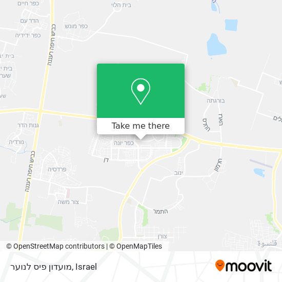 מועדון פיס לנוער map