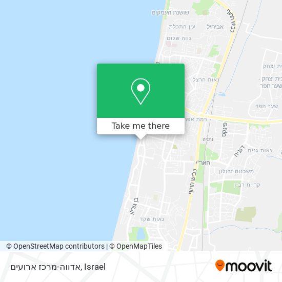 אדווה-מרכז ארועים map