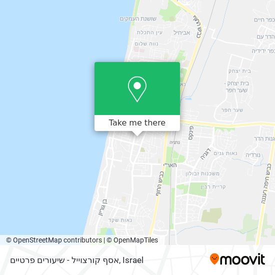 אסף קורצוייל - שיעורים פרטיים map