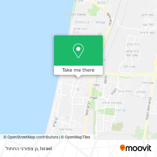 גן צפורני החתול map