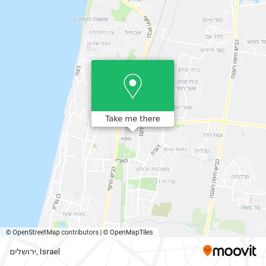 ירושלים map