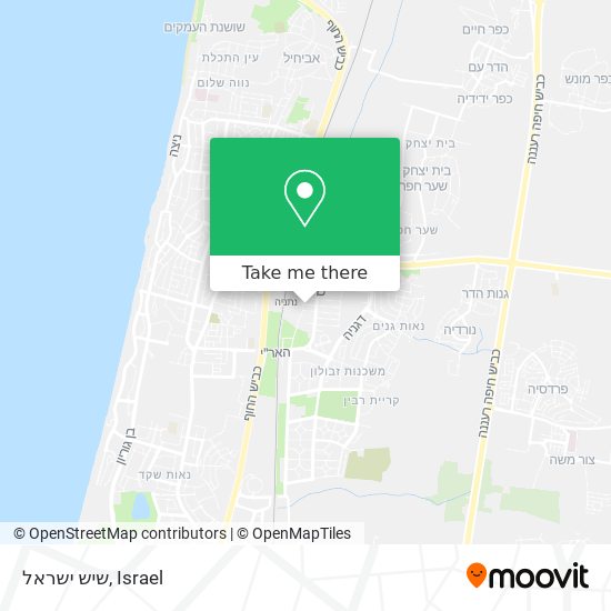 שיש ישראל map