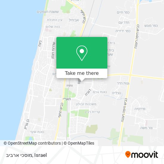 מוסכי ארביב map