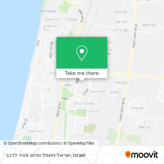 Карта ישראל-חשמל ומיזוג אוויר לרכב