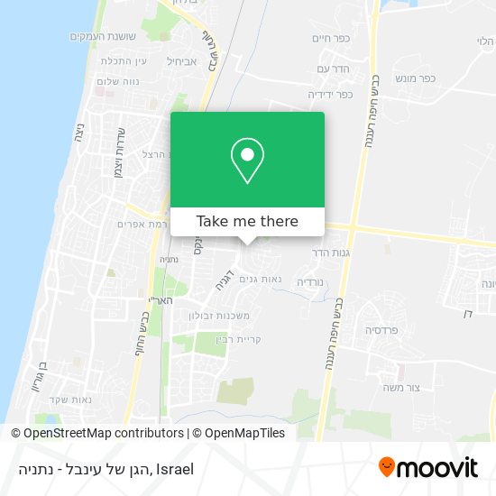 הגן של עינבל - נתניה map