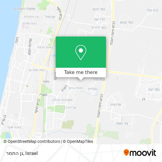 גן התמר map