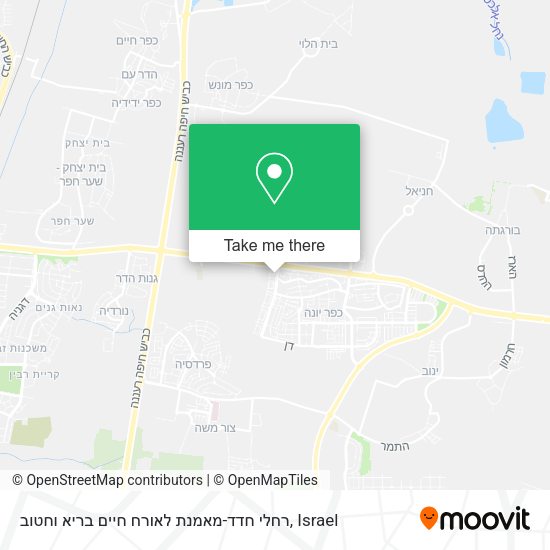 רחלי חדד-מאמנת לאורח חיים בריא וחטוב map