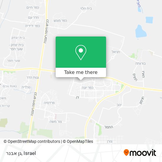 גן אבנר map