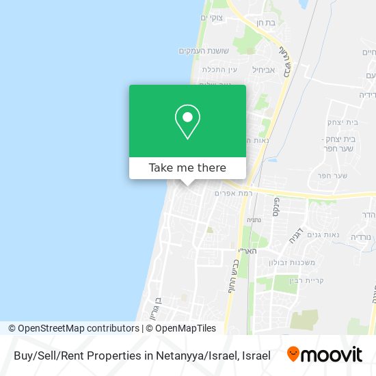 Карта Buy / Sell / Rent Properties in Netanyya / Israel