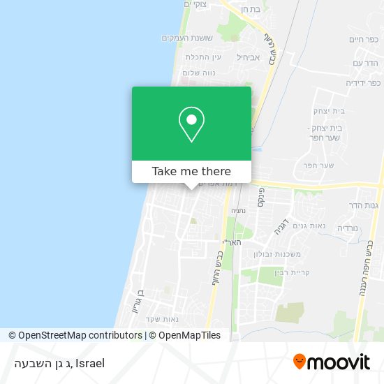 ג גן השבעה map