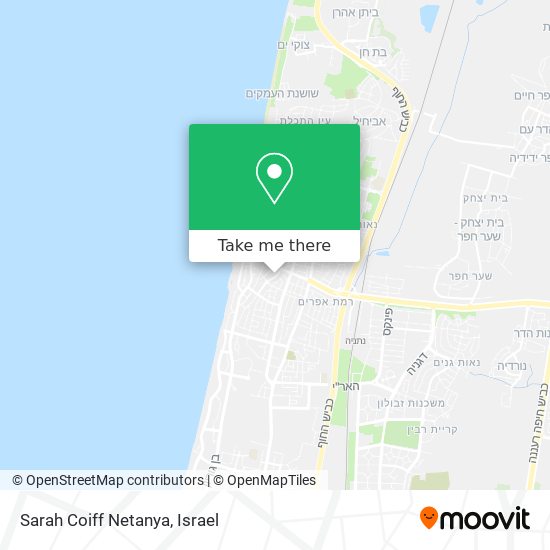 Sarah Coiff Netanya map