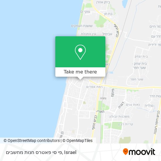 פי סי פאטרס חנות מחשבים map