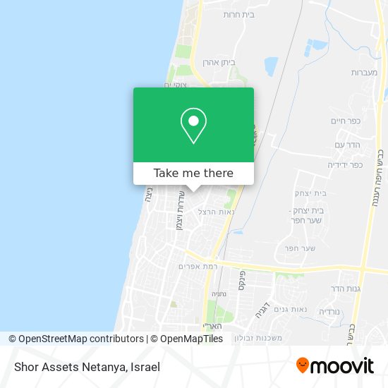 Shor Assets Netanya map