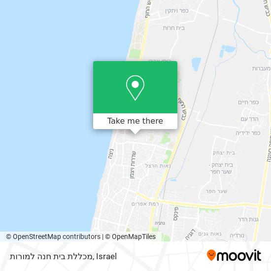 מכללת בית חנה למורות map