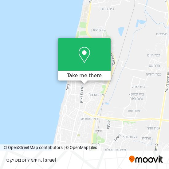 חיוש קוסמטיקס map