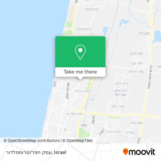 עמק חפר/טרומפלדור map