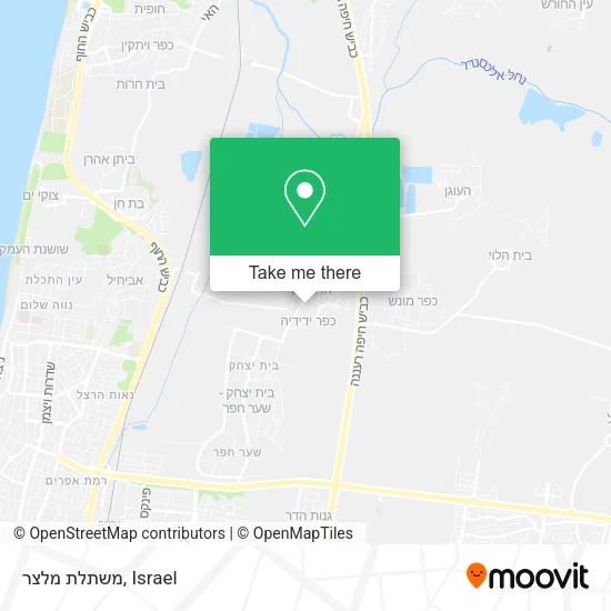 Карта משתלת מלצר