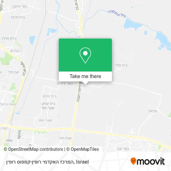 Карта המרכז האקדמי רופין-קמפוס רופין