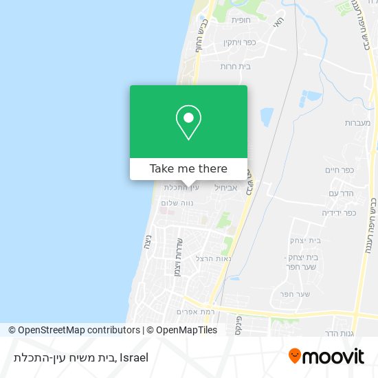 בית משיח עין-התכלת map