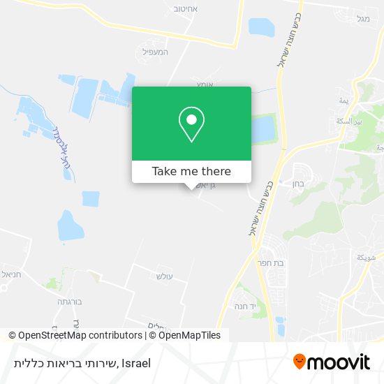 שירותי בריאות כללית map