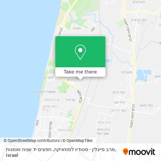 מרב פייגלין - סטודיו למוזאיקה, חפצים יד שניה ואמנות map