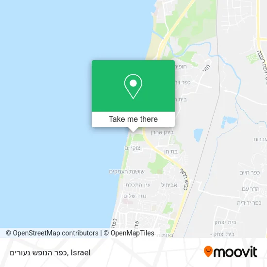 Карта כפר הנופש נעורים