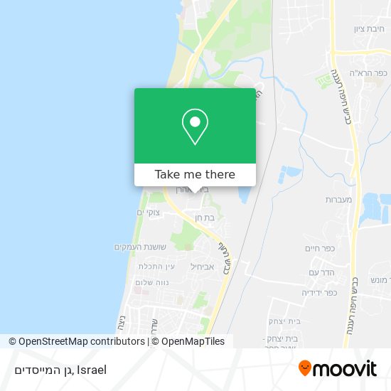 גן המייסדים map